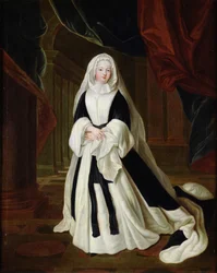 Portrait of Louis-Francoise de Bourbon, Mademoiselle de Nantes in Mourning Clothes